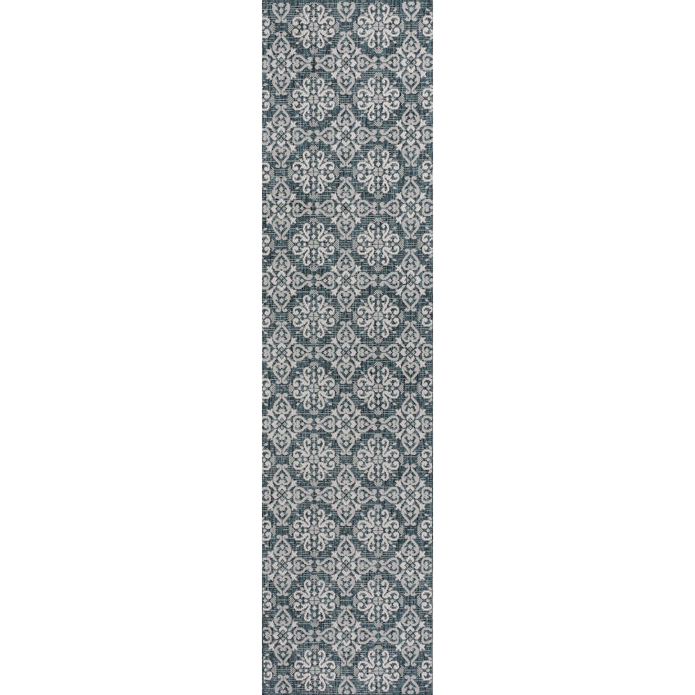 Amora Traditional Mediterranean Tile Design Indoor/Outdoor Area Rug. Picture 3