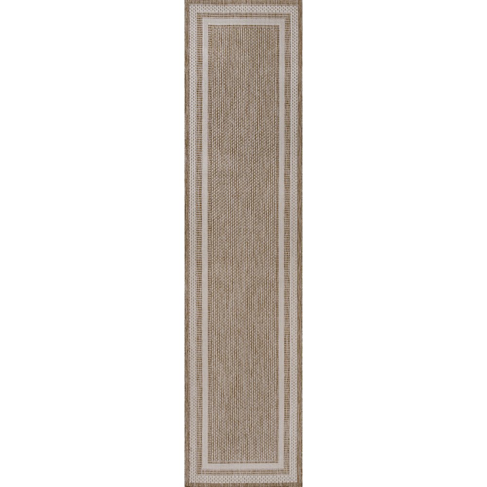 Dover Classic 3-Stripe Border Indoor/Outdoor Area Rug. Picture 3