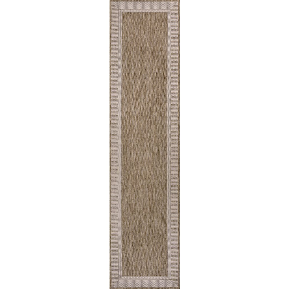 Hali Coastal Casual Wide Stripe Border Indoor/Outdoor Area Rug. Picture 3