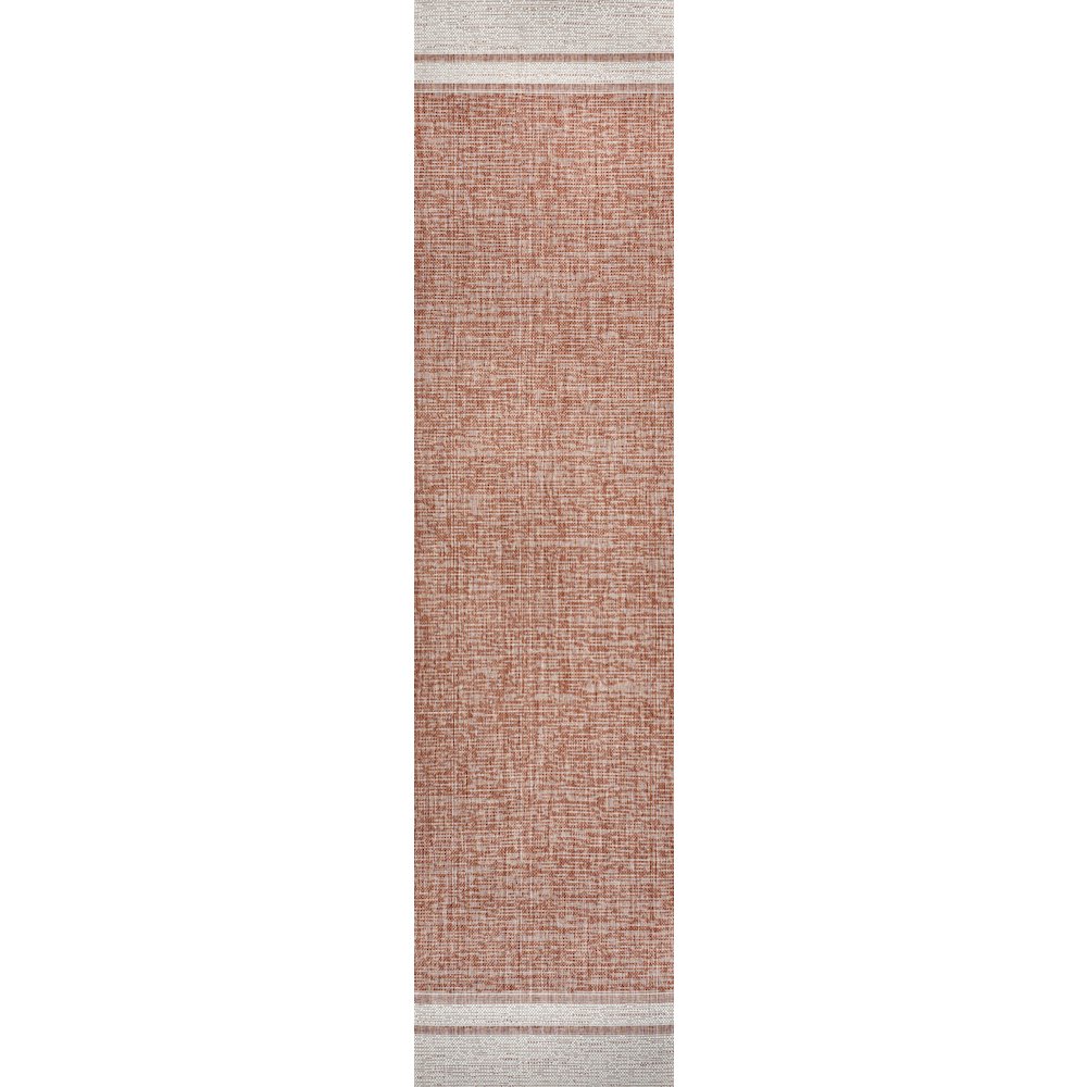 Alda Modern Minimalist Mingled Indoor/Outdoor Area Rug. Picture 3