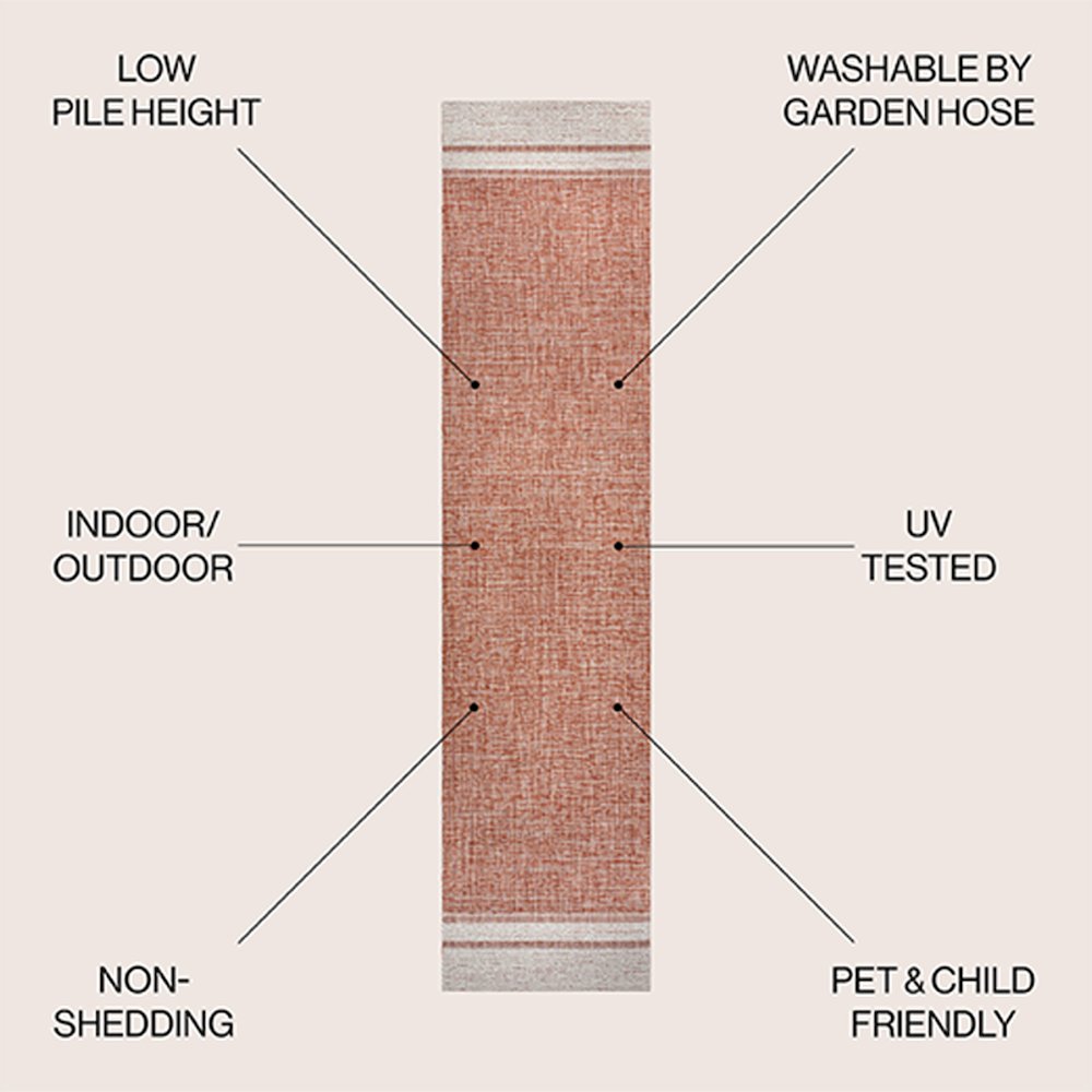 Alda Modern Minimalist Mingled Indoor/Outdoor Area Rug. Picture 2