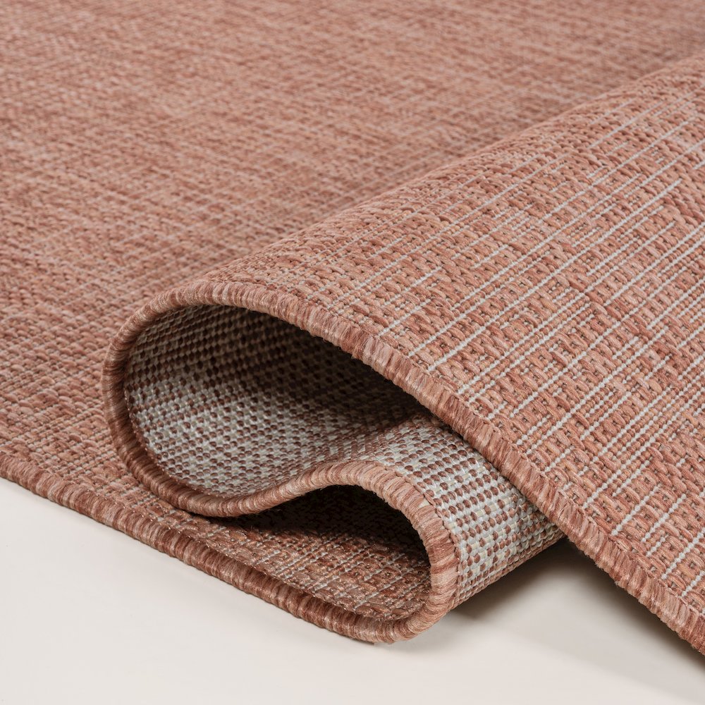 Alda Modern Minimalist Mingled Solid Indoor/Outdoor Area Rug. Picture 3