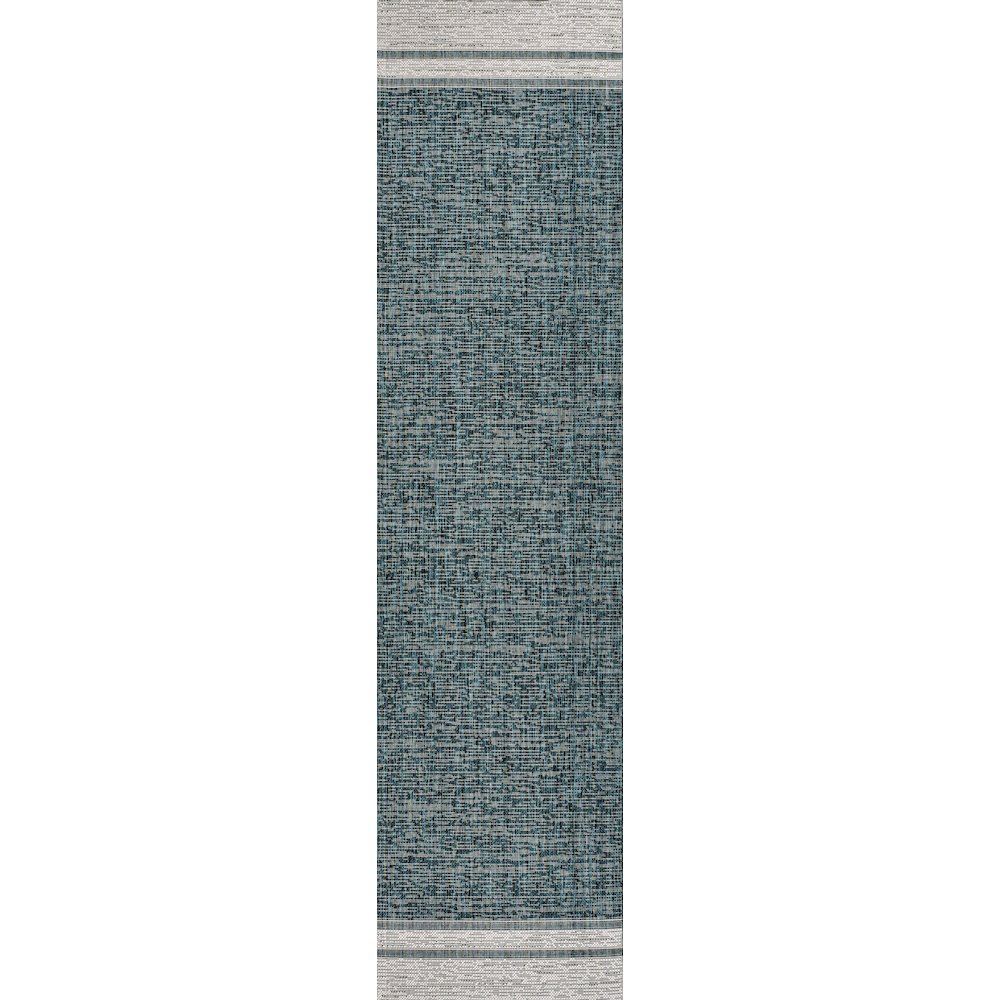 Alda Modern Minimalist Mingled Indoor/Outdoor Area Rug. Picture 3