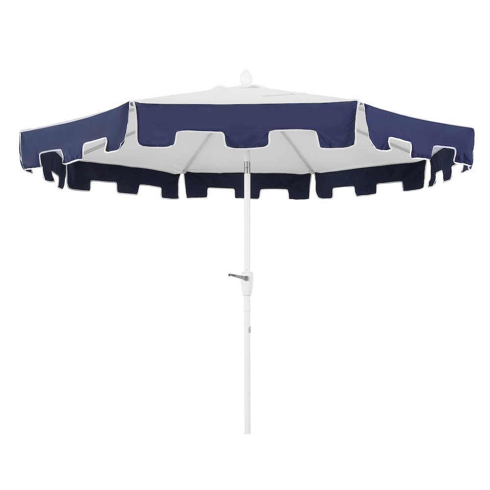 Baiona 9 ft. Coastal Outdoor Market Patio Umbrella with Crank Lift and Tilt. Picture 4