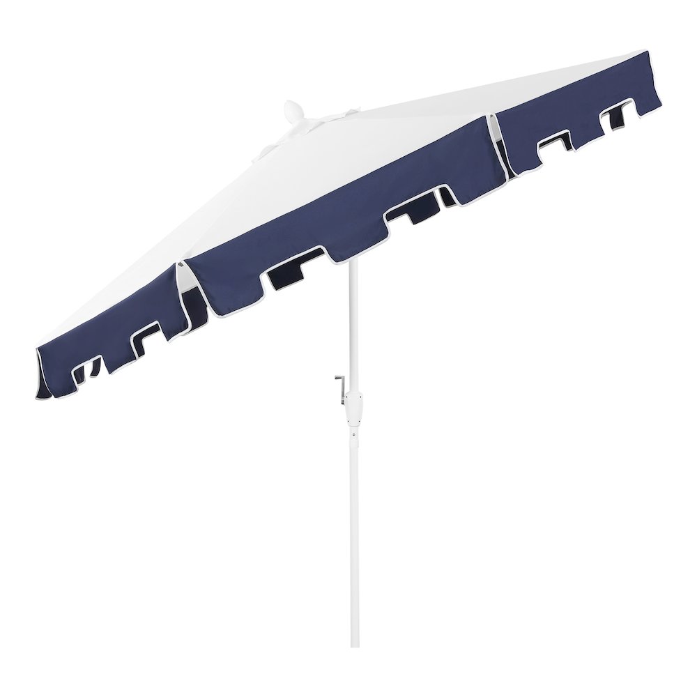 Baiona 9 ft. Coastal Outdoor Market Patio Umbrella with Crank Lift and Tilt. Picture 2