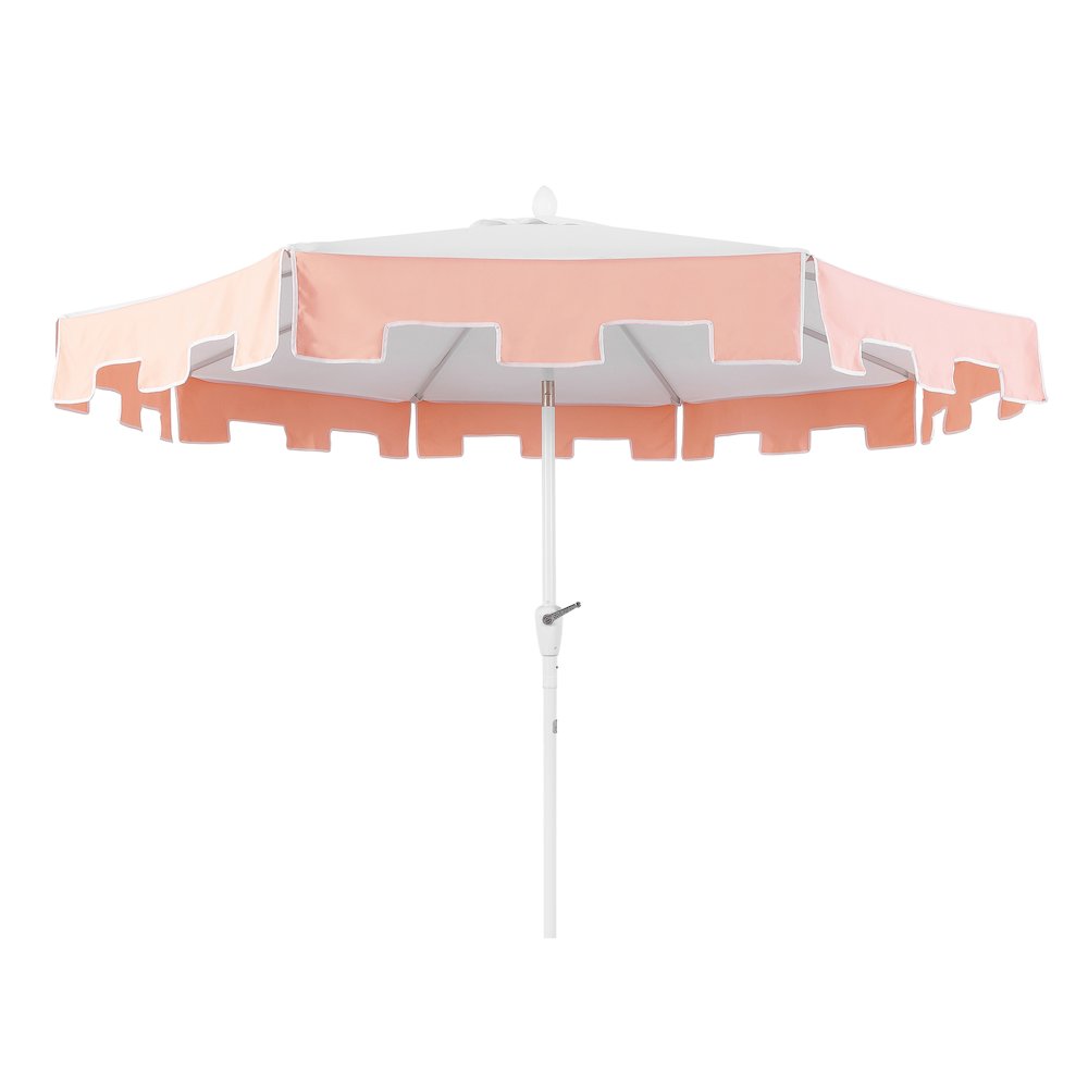 Baiona 9 ft. Coastal Outdoor Market Patio Umbrella with Crank Lift and Tilt. Picture 4