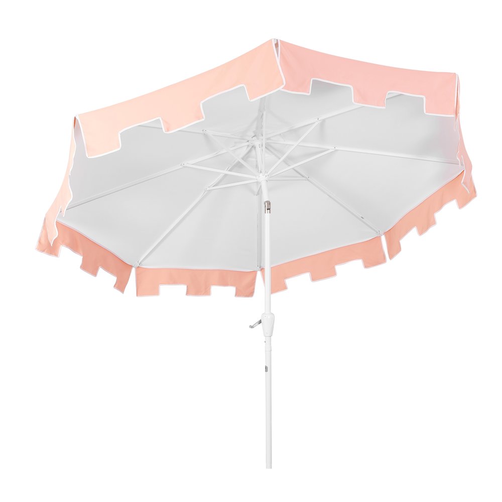 Baiona 9 ft. Coastal Outdoor Market Patio Umbrella with Crank Lift and Tilt. Picture 1