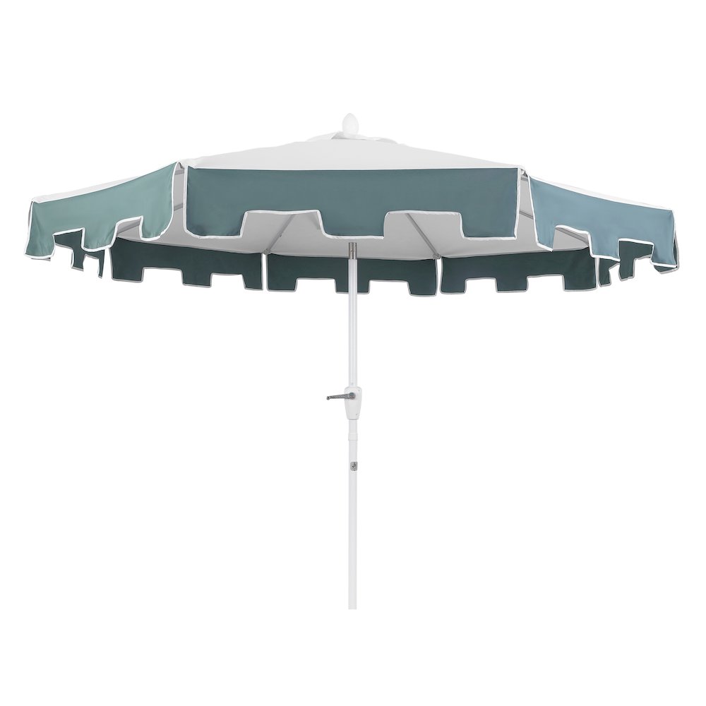 Baiona 9 ft. Coastal Outdoor Market Patio Umbrella with Crank Lift and Tilt. Picture 4