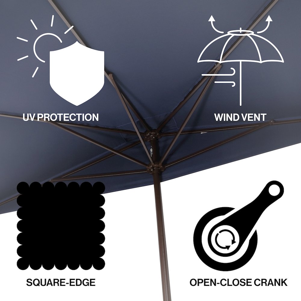 Sidney 9 ft. Half Patio Umbrella with Crank. Picture 1
