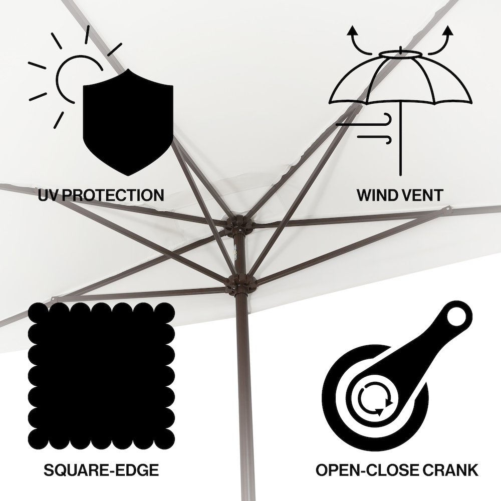Sidney 9 ft. Half Patio Umbrella with Crank. Picture 1