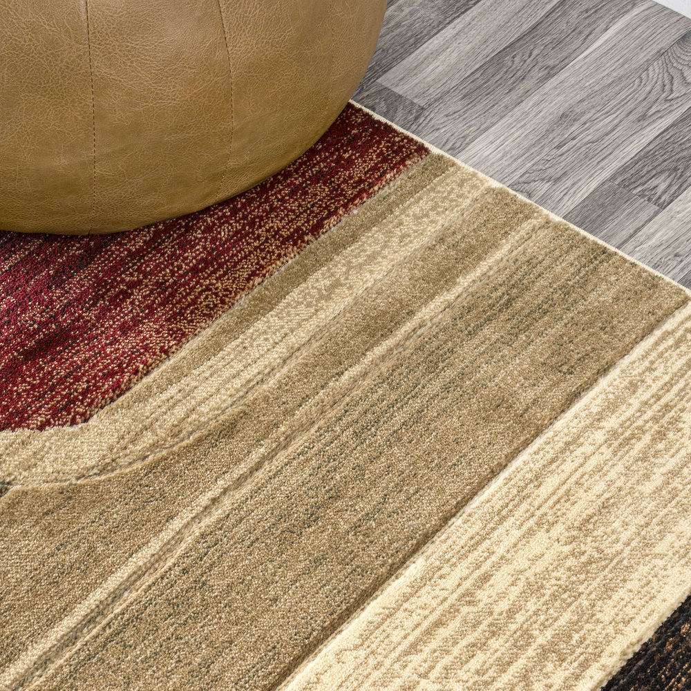 Tamara Retro Abstract Arches Area Rug. Picture 4