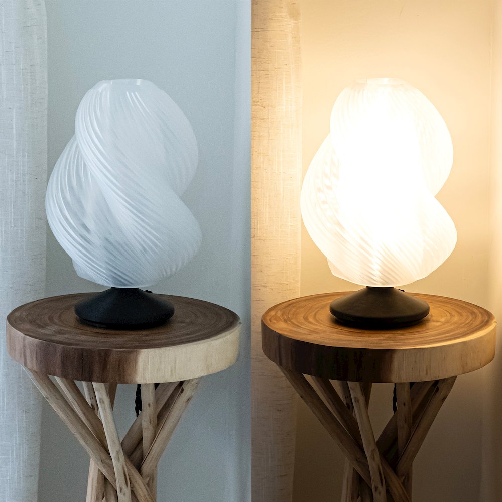 Gema Mid-Century Coastal Plant-Based Pla 3D Printed Dimmable Led Table Lamp. Picture 6
