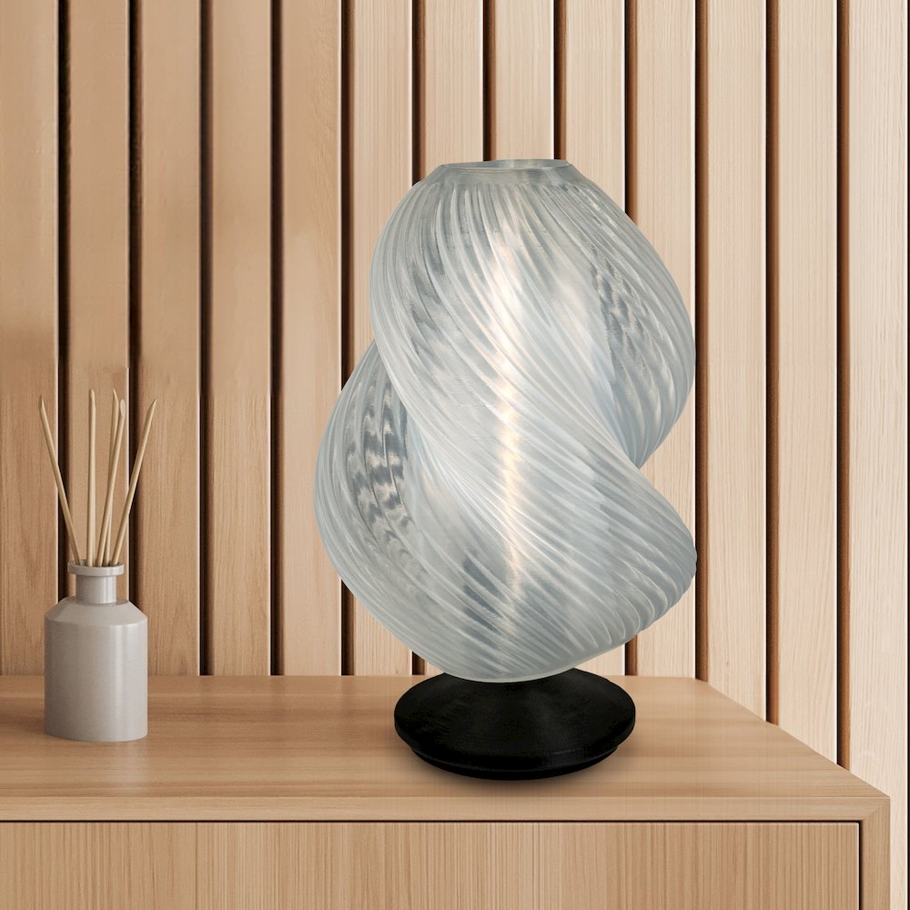 Gema Mid-Century Coastal Plant-Based Pla 3D Printed Dimmable Led Table Lamp. Picture 3