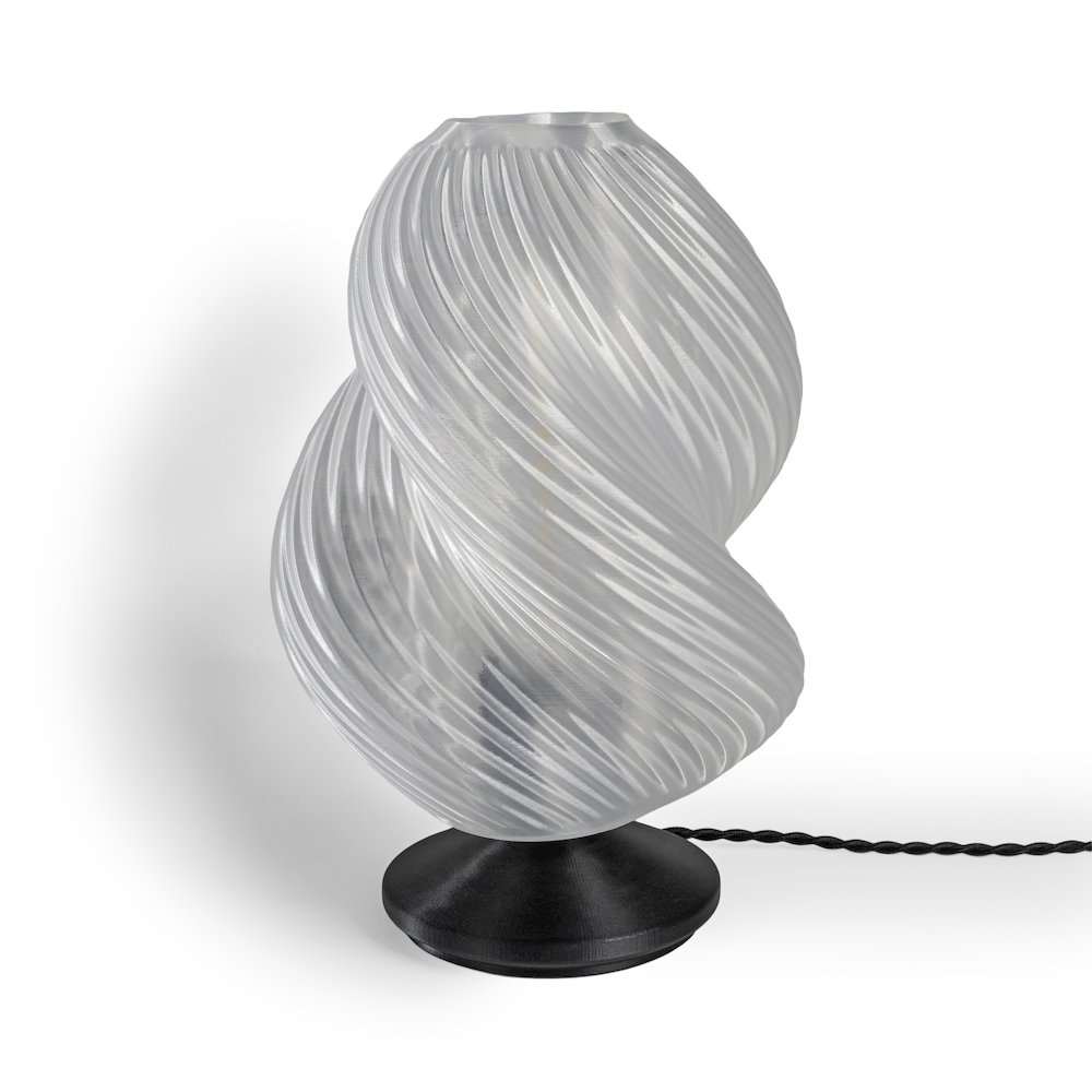 Gema Mid-Century Coastal Plant-Based Pla 3D Printed Dimmable Led Table Lamp. Picture 2