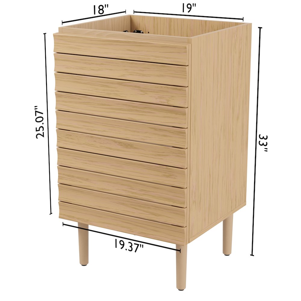2-Shelf Bath Vanity Cabinet Only (Sink Basin Not Included). Picture 5