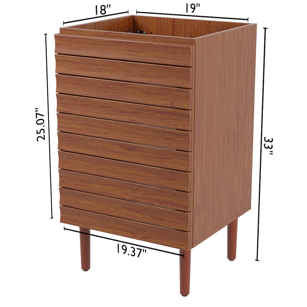 2-Shelf Bath Vanity Cabinet Only (Sink Basin Not Included). Picture 4