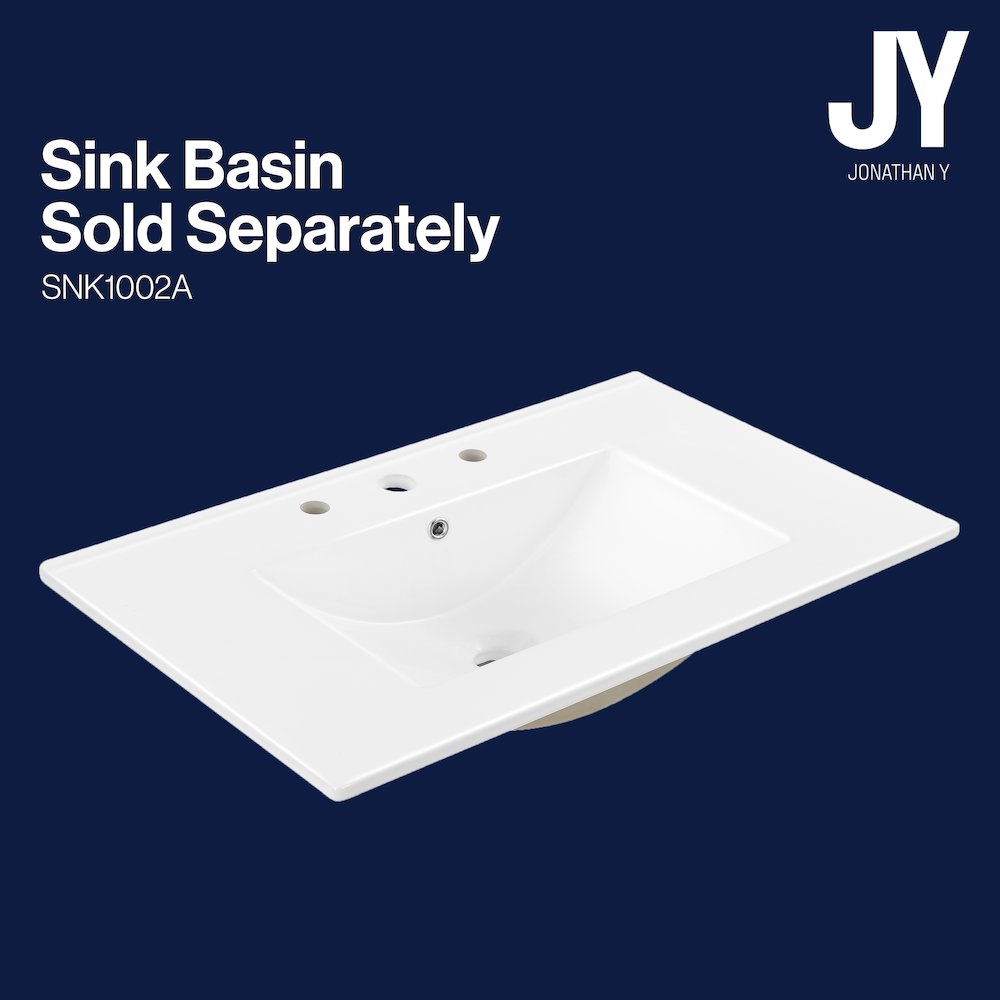 2-Shelf Bath Vanity Cabinet Only (Sink Basin Not Included). Picture 4