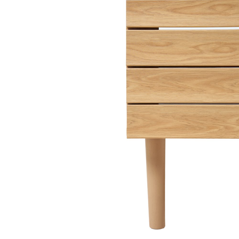 Aubert 36 in. W x 18 in. D x 33 in. H Thick Linear Slat Farmhouse 2-Shelf. Picture 3