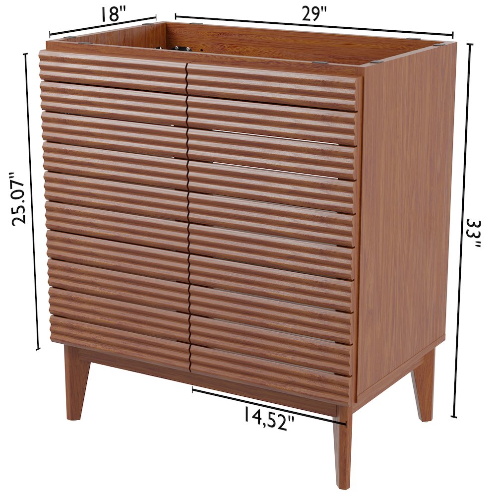 2-Shelf Bath Vanity Cabinet Only (Sink Basin Not Included). Picture 4