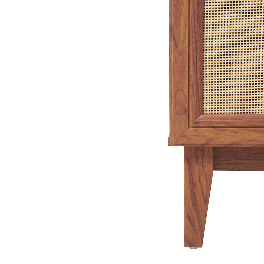 Javer 24 in. W x 18 in. D x 33 in. H Bohemian Rattan Freestanding 2-Shelf Bath. Picture 3