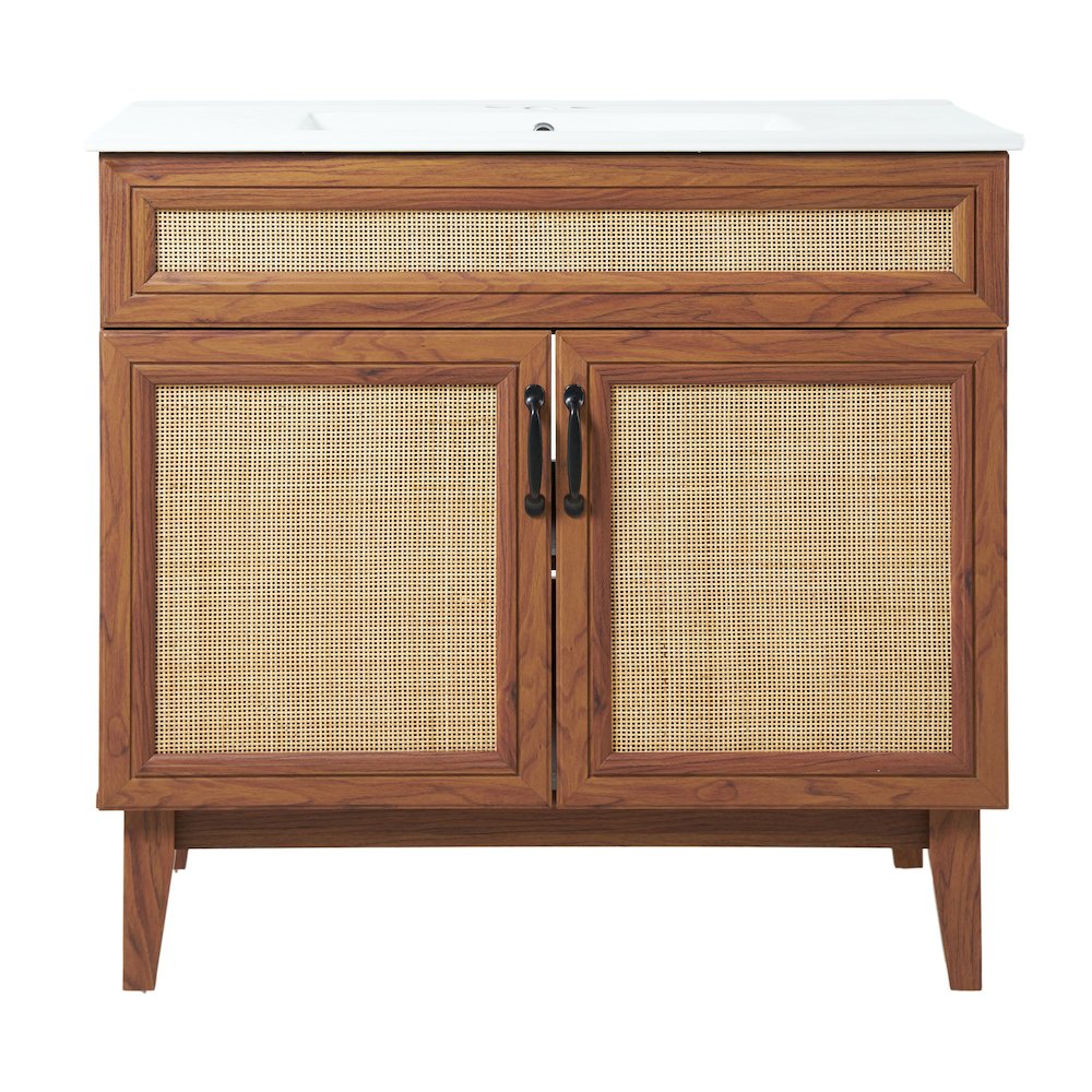 2-Shelf Bath Vanity Cabinet Only (Sink Basin Not Included). Picture 2