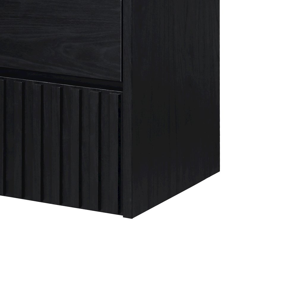 Sherwin 24 in. W Slatted 2-Drawer Wall-Mounted Floating Bathroom Vanity Cabinet. Picture 6
