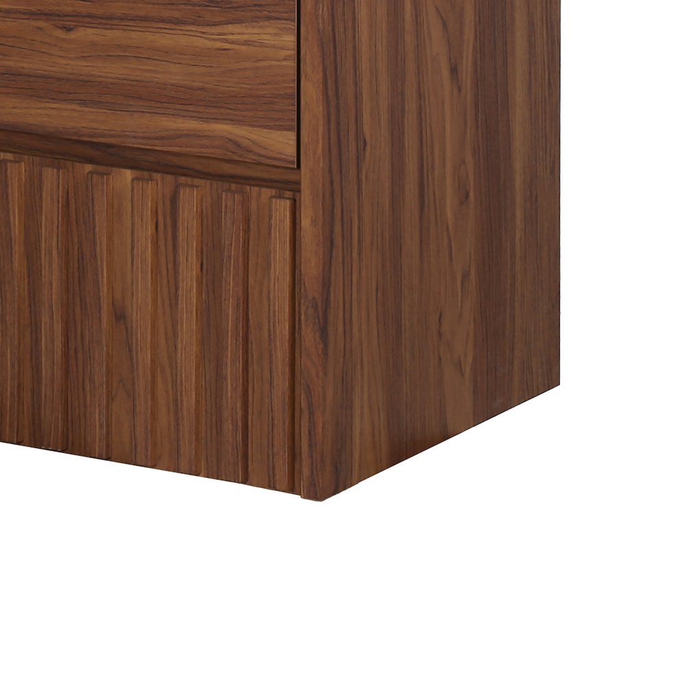 Sherwin 30 in. W Slatted 2-Drawer Wall-Mounted Floating Bathroom Vanity Cabinet. Picture 5