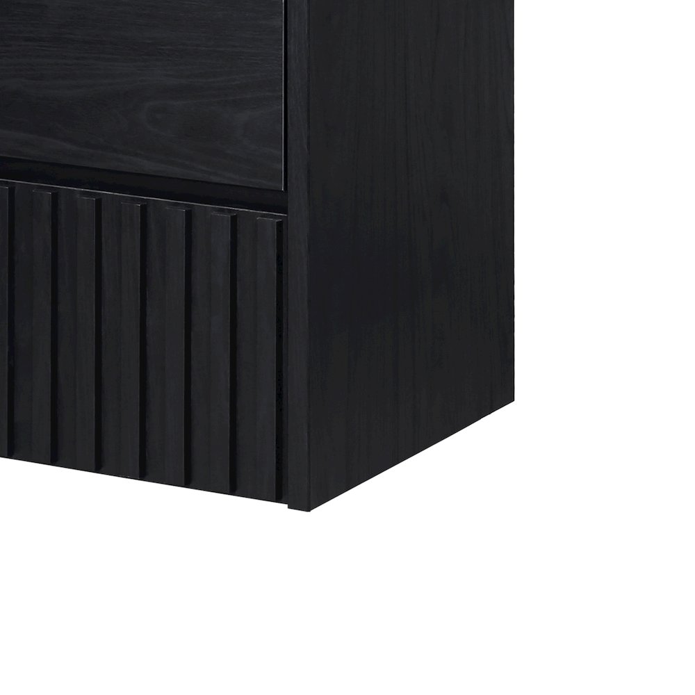 Sherwin 30 in. W Slatted 2-Drawer Wall-Mounted Floating Bathroom Vanity Cabinet. Picture 5
