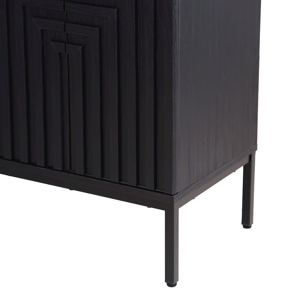 Rowan 24 in. W x 18 in. D x 33 in. H Geometric 2-Shelf Soft-Close Bathroom. Picture 6