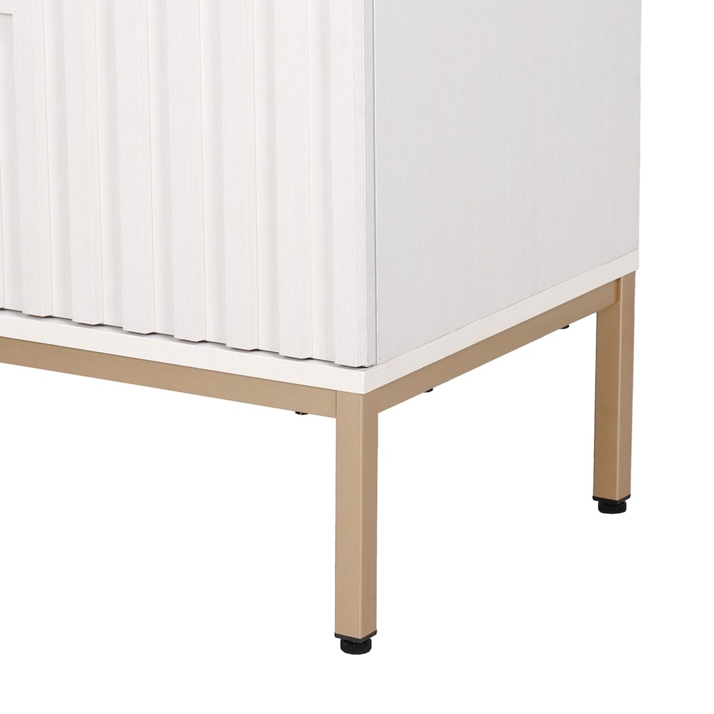 Rowan 24 in. W x 18 in. D x 33 in. H Geometric 2-Shelf Soft-Close Bathroom. Picture 5
