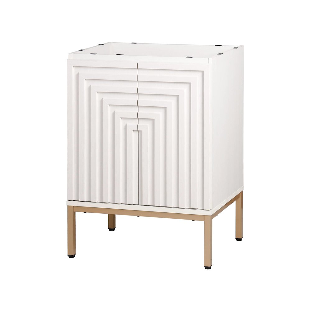 Rowan 24 in. W x 18 in. D x 33 in. H Geometric 2-Shelf Soft-Close Bathroom. Picture 1