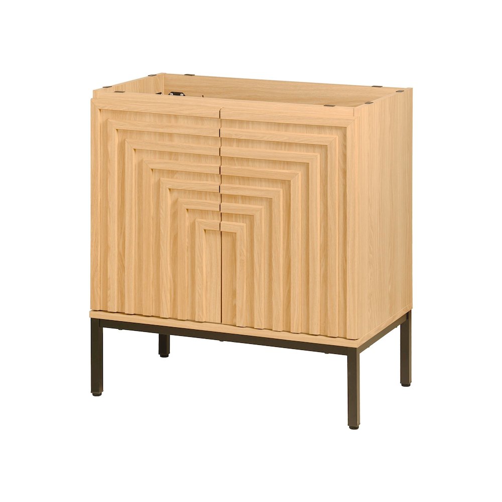Rowan 30 in. W x 18 in. D x 33 in. H Geometric 2-Shelf Soft-Close Bathroom. Picture 1