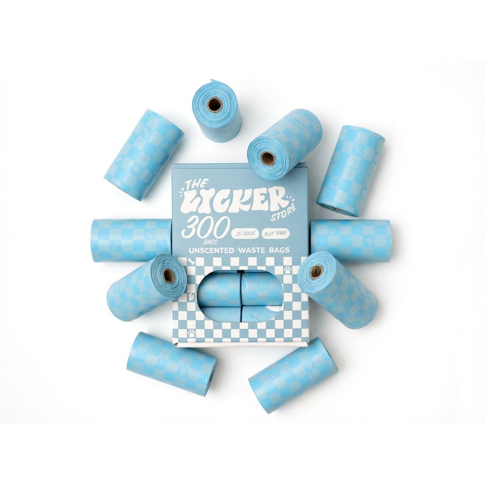 The Licker Store 13 in. x 9 in. Extra Thick Leak Proof Unscented Dog Poop Bags. Picture 1