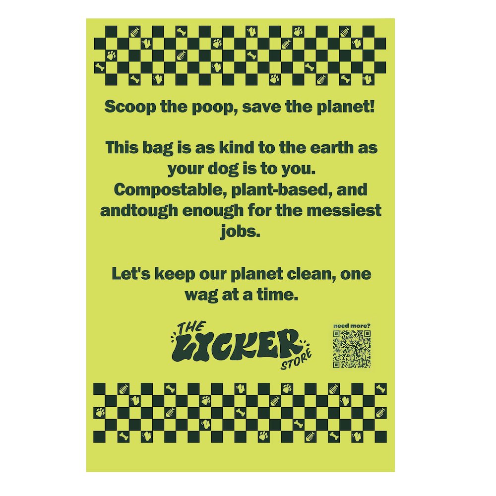13 in. x 9 in. Extra Thick Leak Proof Unscented Biodegradable Dog Poop Bags. Picture 4