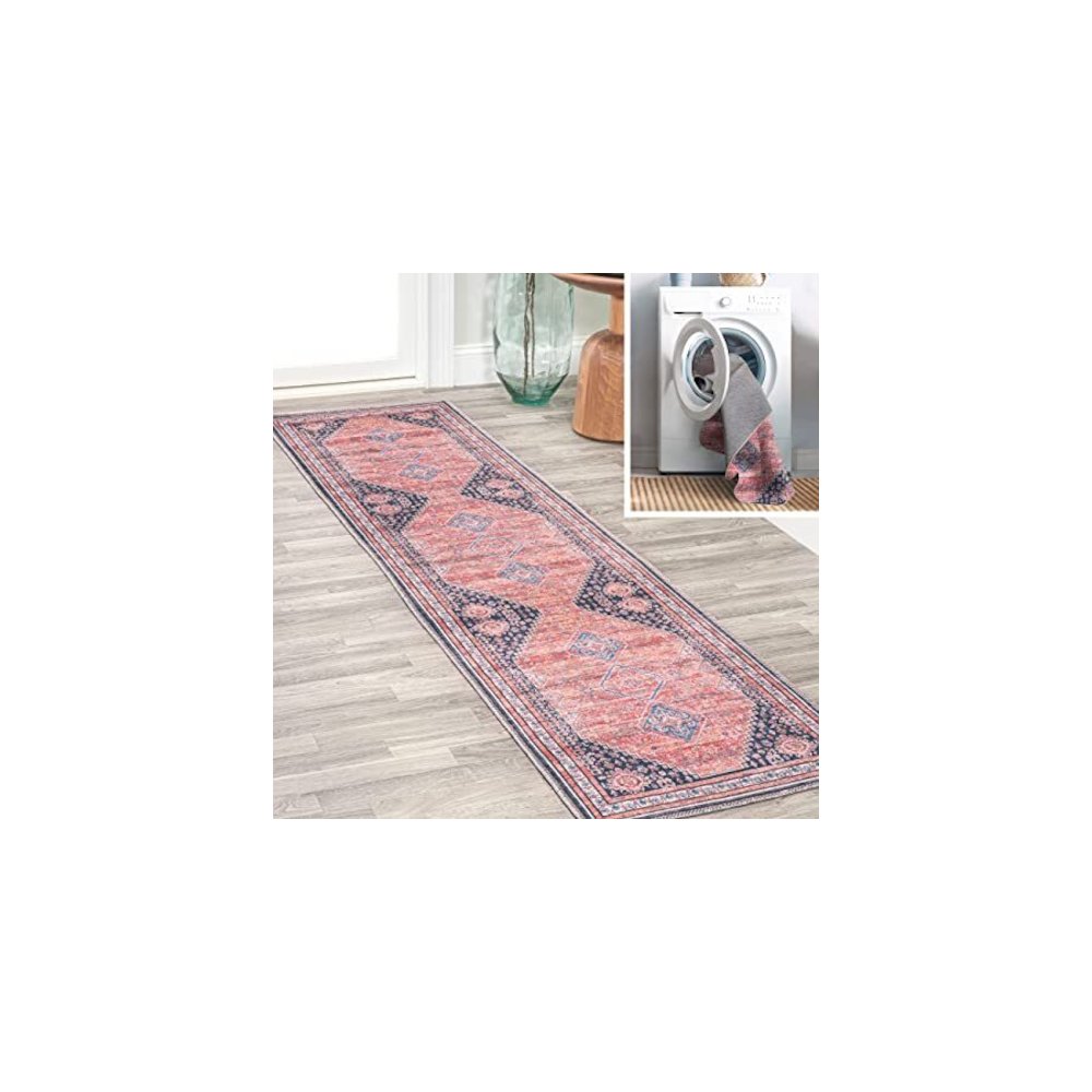 Dalyan Geometric Medallions Washable Indoor/Outdoor Area Rug. Picture 7