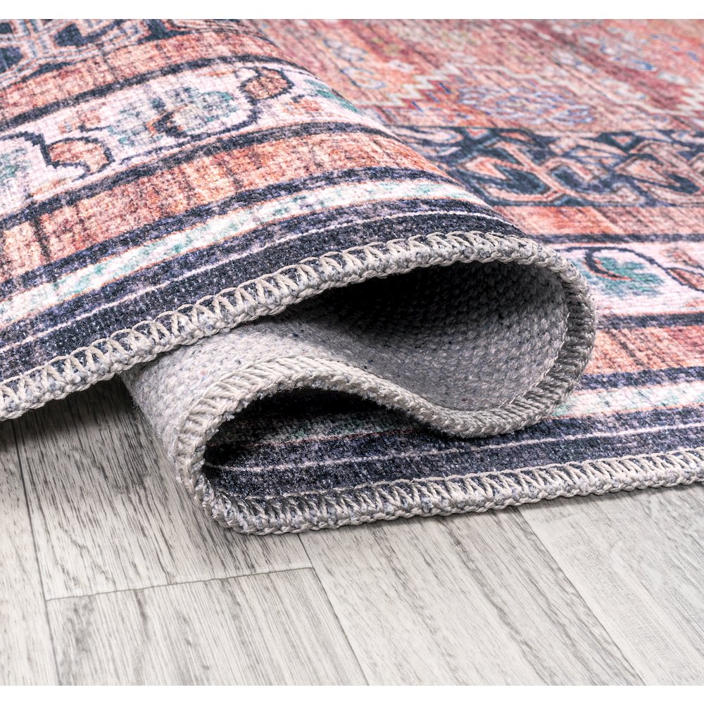 Dalyan Geometric Medallions Washable Indoor/Outdoor Area Rug. Picture 6