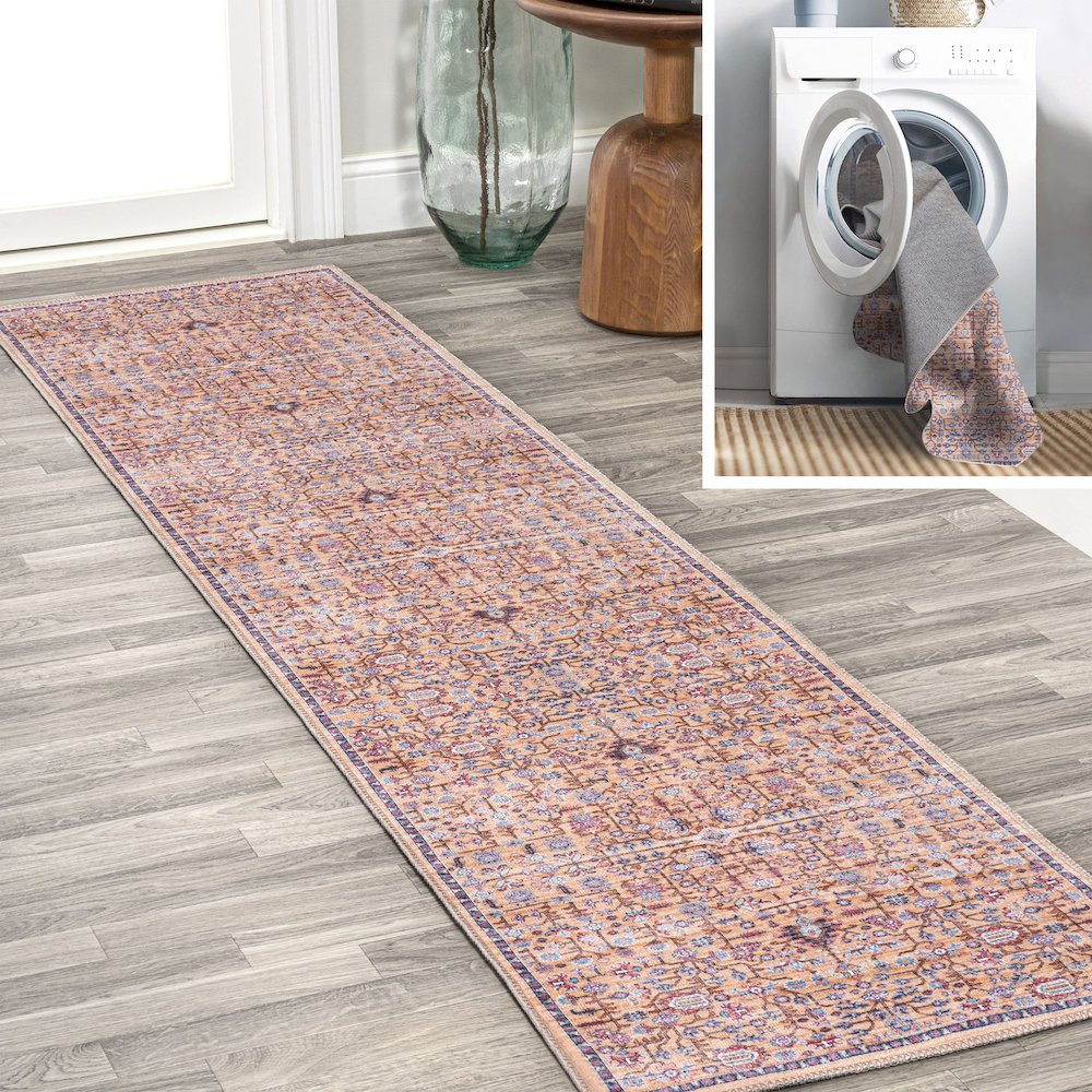Kemer All Over Persian Washable Indoor/Outdoor Area Rug. Picture 7