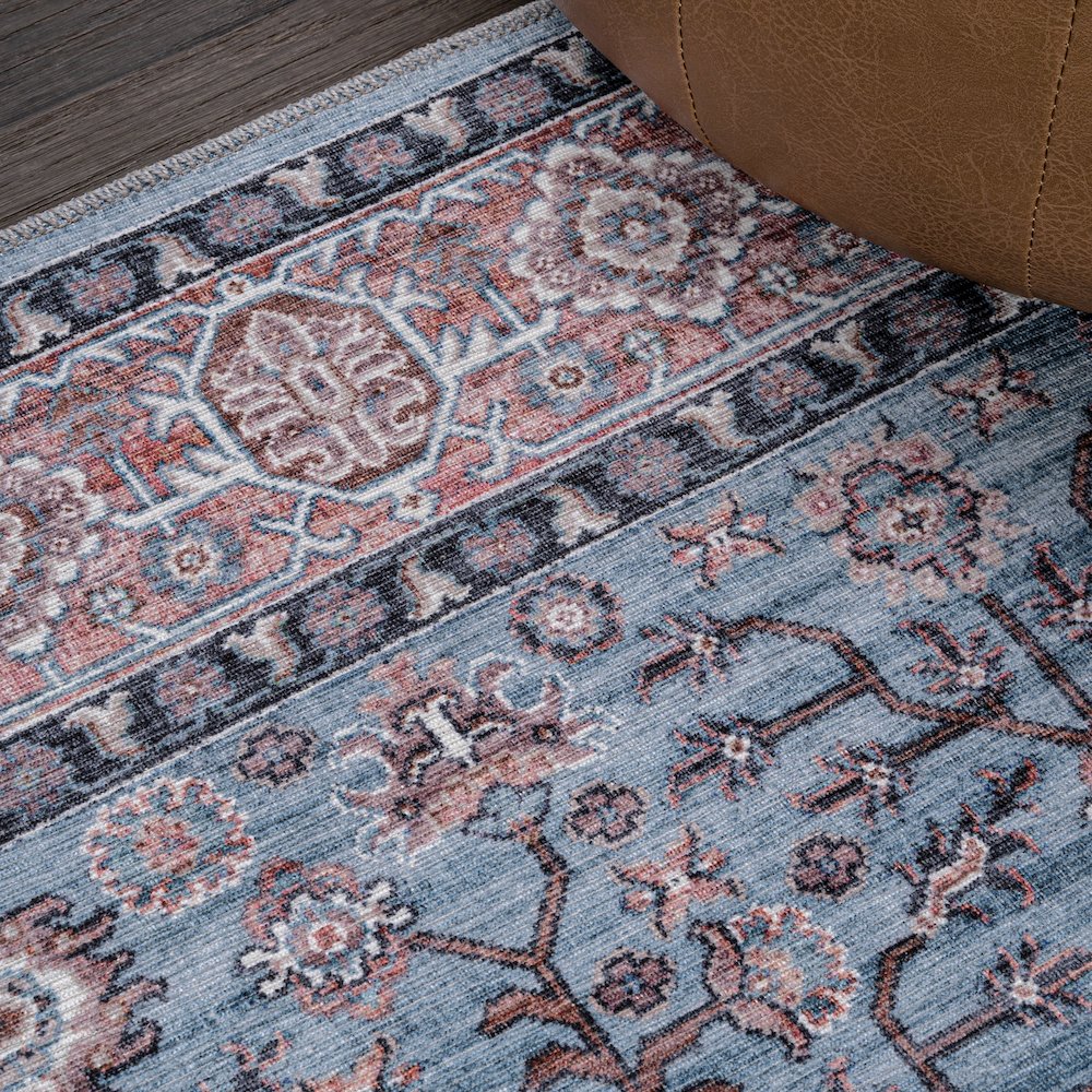 Kemer All-Over Persian Machine-Washable Runner Rug. Picture 2