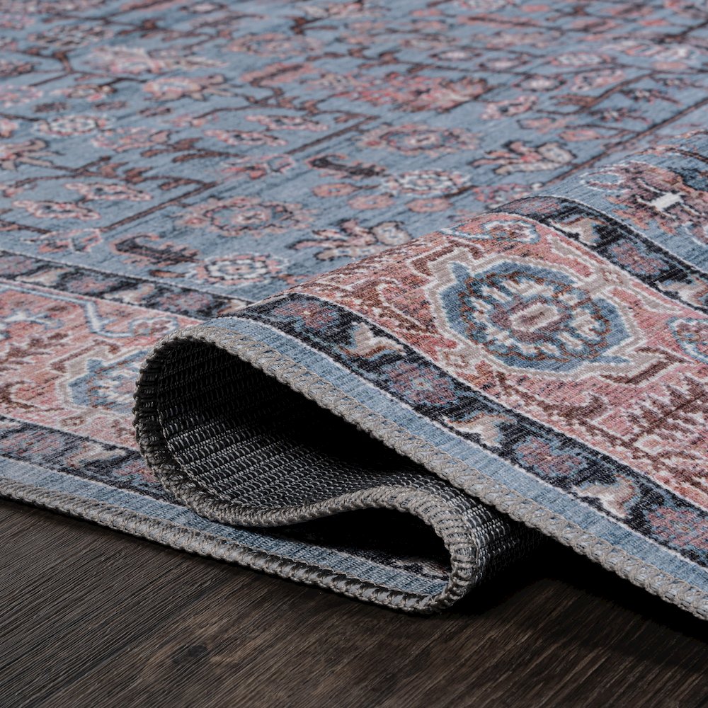 Kemer All-Over Persian Machine-Washable Runner Rug. Picture 4
