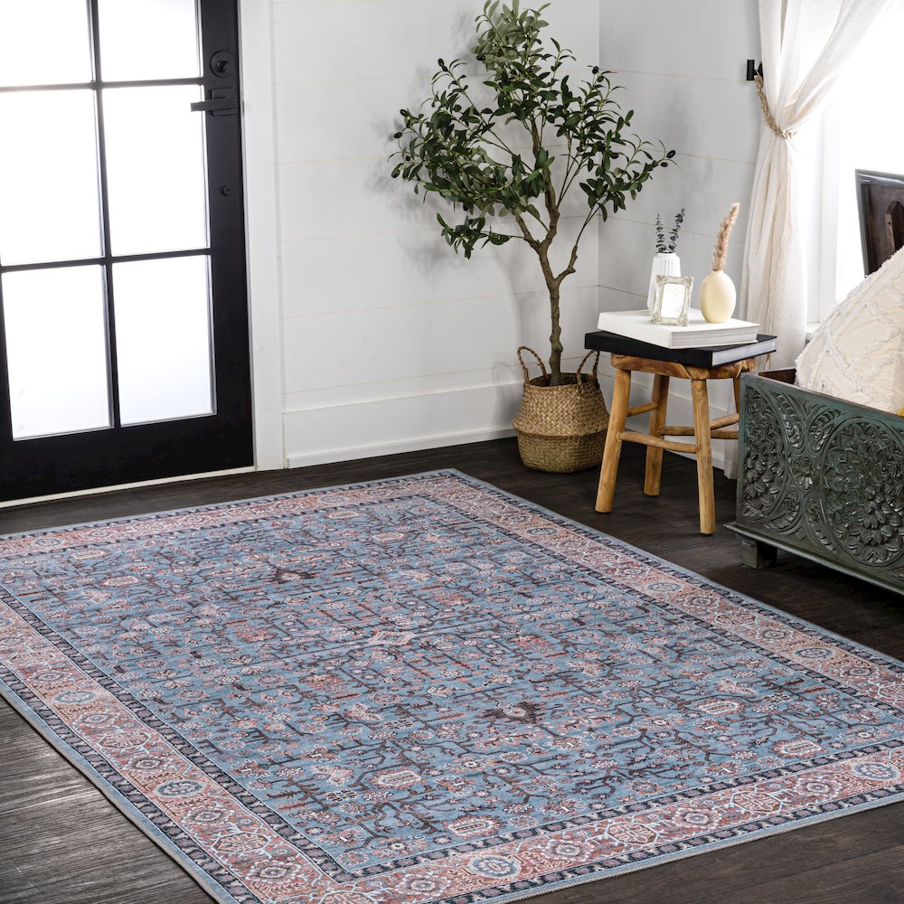 Kemer All-Over Persian Machine-Washable Area Rug. Picture 3