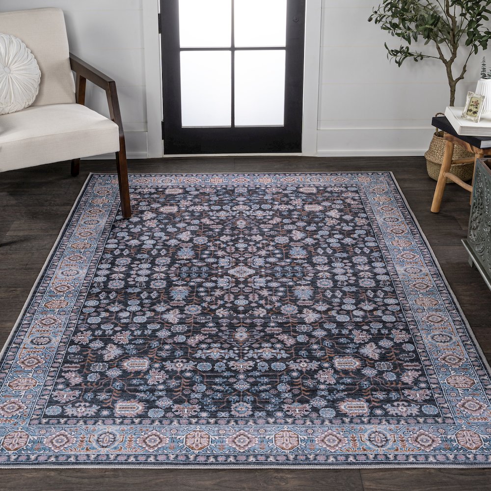 Kemer All-Over Persian Machine-Washable Area Rug. Picture 2