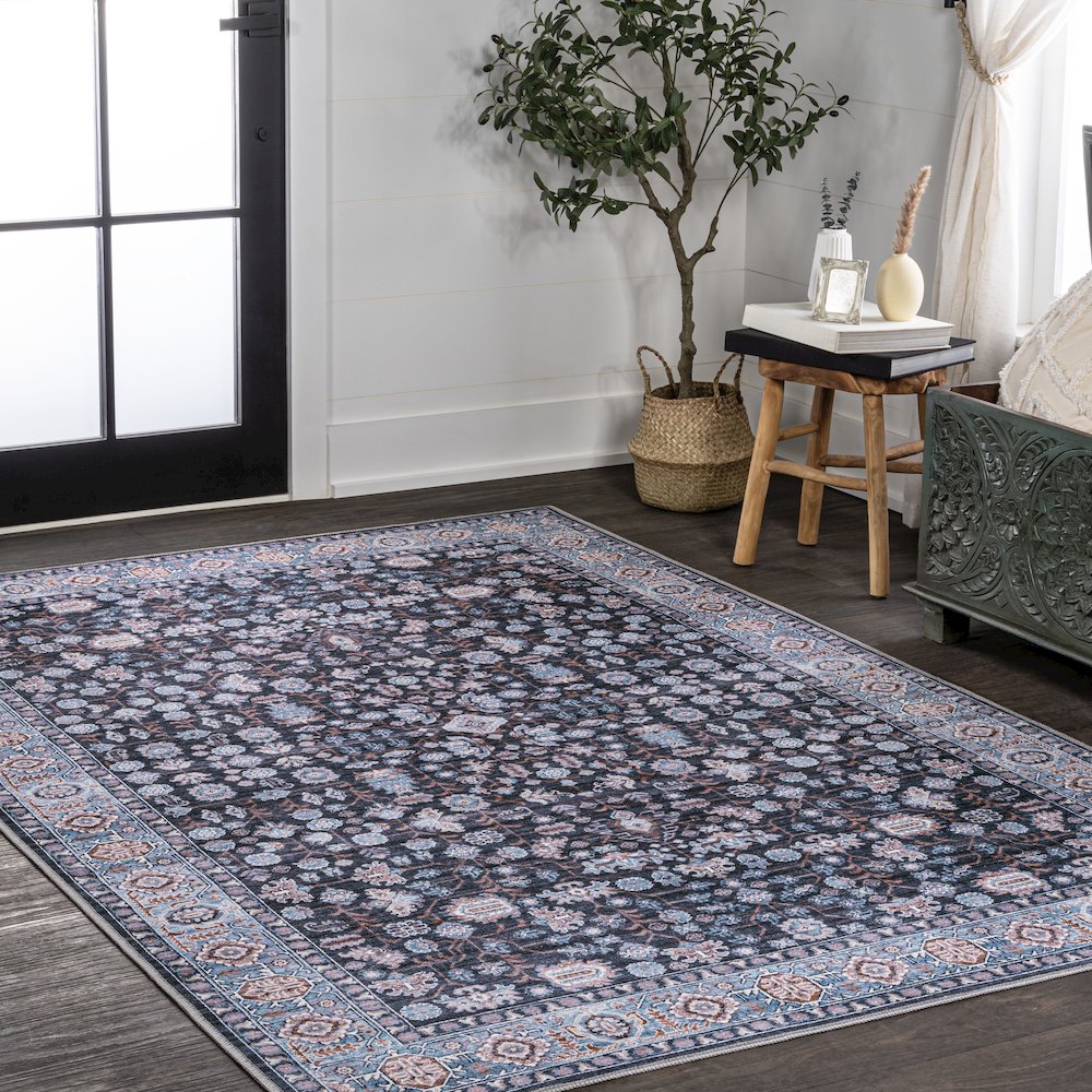 Kemer All-Over Persian Machine-Washable Area Rug. Picture 3