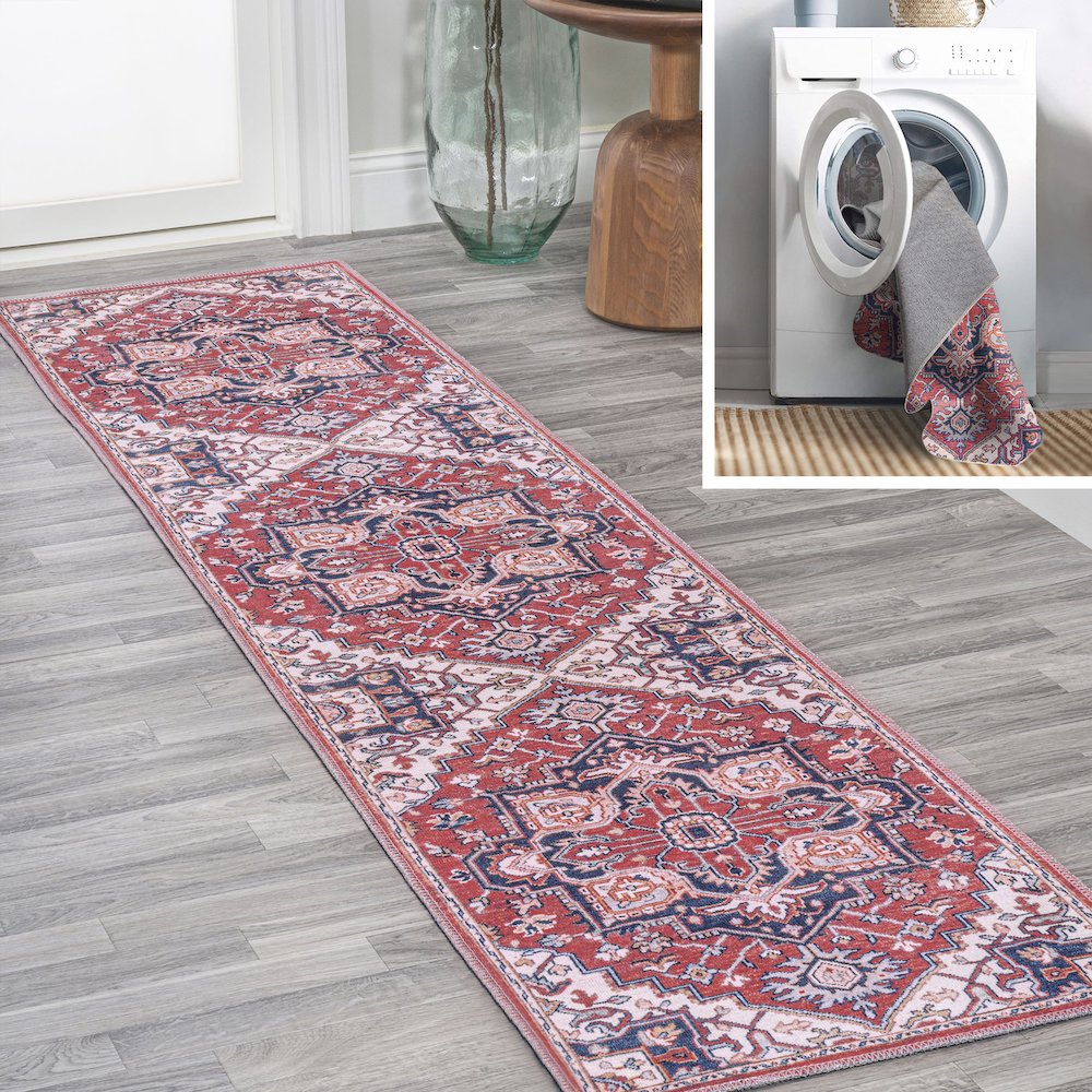 Cirali Ornate Large Medallion Washable Indoor/Outdoor Area Rug. Picture 7