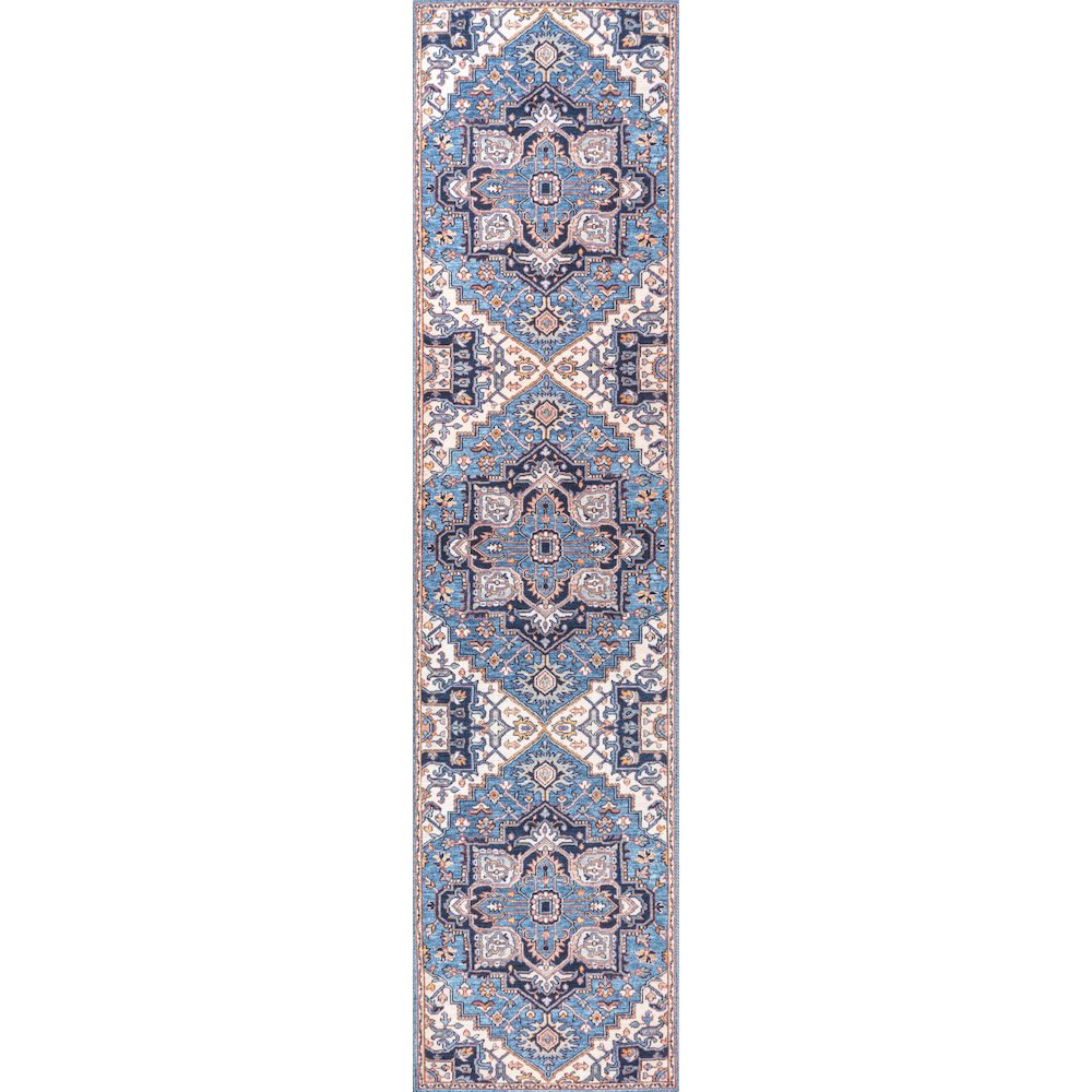 Cirali Ornate Large Medallion Washable Indoor/Outdoor Area Rug. Picture 1