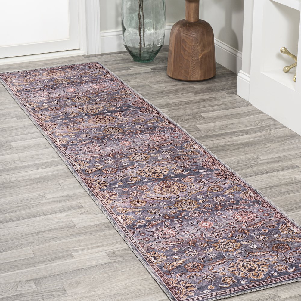 Victoria Ornate Persian All Over Washable Indoor/Outdoor Area Rug. Picture 2
