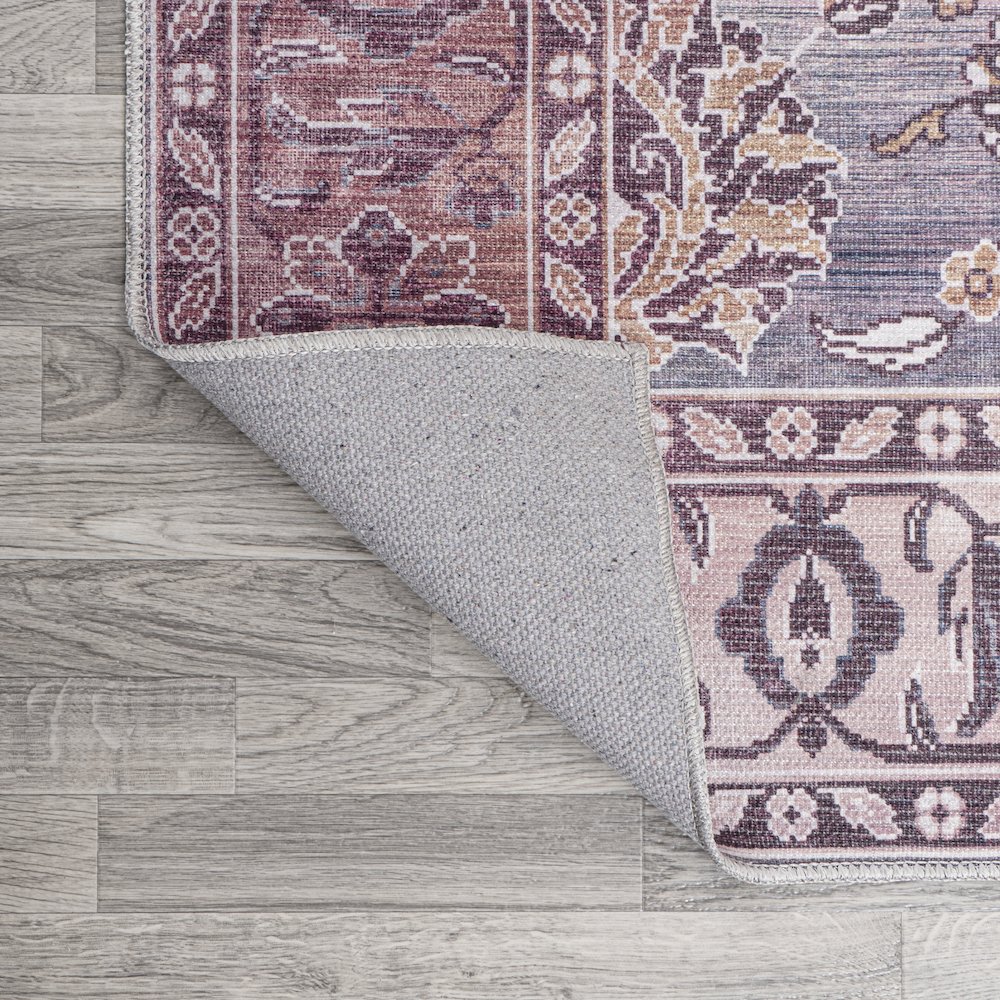 Victoria Ornate Persian All Over Washable Indoor/Outdoor Area Rug. Picture 3