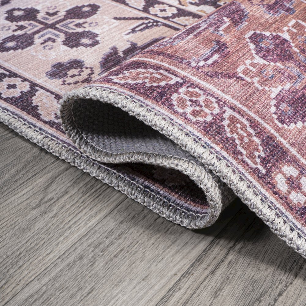 Victoria Ornate Persian All Over Washable Indoor/Outdoor Area Rug. Picture 6