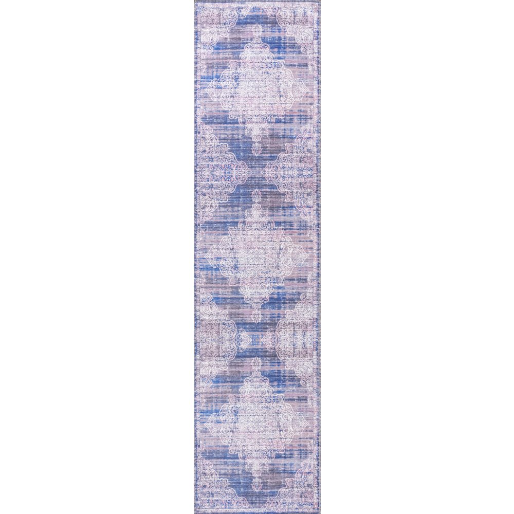Regis Bohemian Medallion Washable Indoor/Outdoor Area Rug. Picture 1