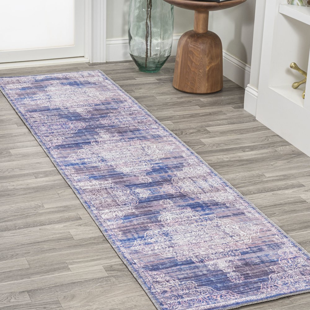 Regis Bohemian Medallion Washable Indoor/Outdoor Area Rug. Picture 2