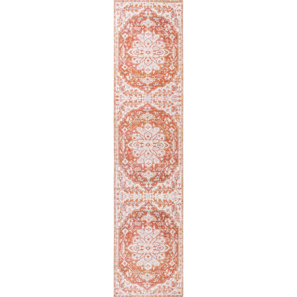 Asa Ornate Medallion Washable Indoor/Outdoor Area Rug. Picture 1